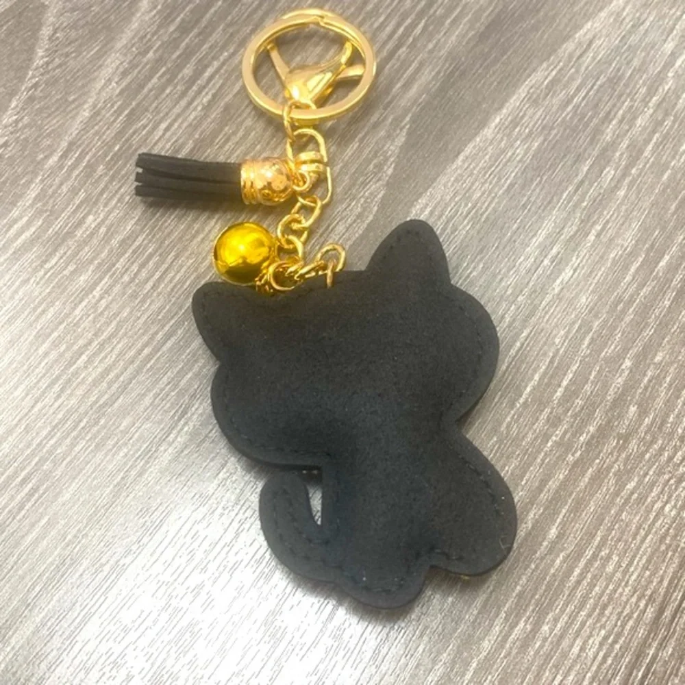 Sparkly Cat Bag Charm/Keychain